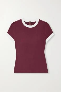 SKIMS | Soft Lounge Ringer T 恤 - 褐红色,商家NET-A-PORTER,价格¥282