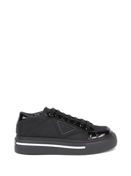 推荐Prada `Prada Macro` `Re-Nylon` And Brushed Leather Sneakers商品