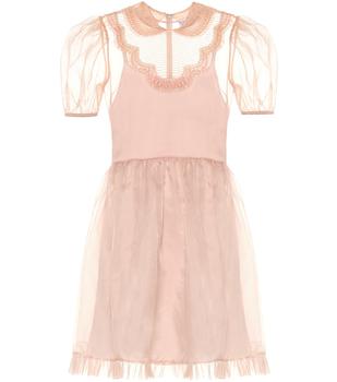 RED Valentino | 欧亘纱迷你连衣裙商品图片,4.9折