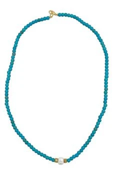 ADORNIA | 14K Gold Plated Beaded Necklace 3.9折, 独家减免邮费