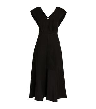vince连衣裙, Vince | Tie-Back V-Neck Dress商品图片 
