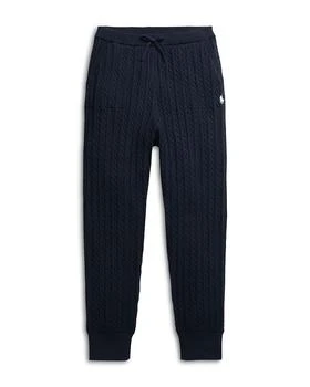 Ralph Lauren | Girls' Cotton Mini Cable Knit Joggers - Little Kid, Big Kid,商家Bloomingdale's,价格¥358