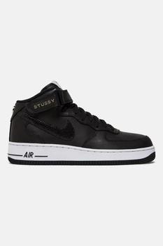 推荐Nike Stussy x Air Force 1 Mid 'Black Snakeskin' Sneakers - DJ7840-001商品