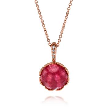 商品Mimi Milano | Mimi Milano Belle 18K Rose Gold Diamond And Ruby Pendant Pendant P596R8RB,商家Shopworn,价格¥4419图片