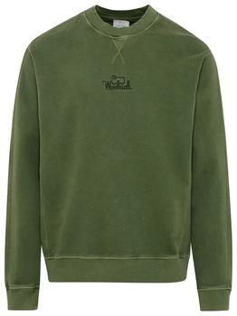 推荐Woolrich Logo Embroidered Crewneck Sweatshirt商品