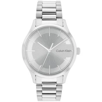 Calvin Klein | Grey Stainless Steel Bracelet Watch 40mm,商家Macy's,价格¥854