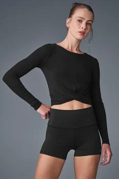 Alo | Cover Long Sleeve Top - Black,商家Alo yoga,价格¥354