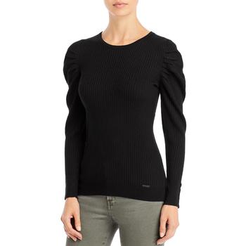 Tahari | T Tahari Womens Ribbed Crewneck Pullover Sweater商品图片,4.1折, 独家减免邮费