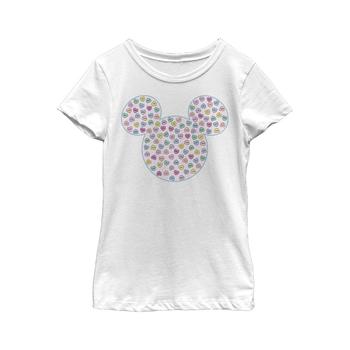 Disney | Girl's Mickey & Friends Candy Hearts Filled Logo  Child T-Shirt商品图片,独家减免邮费