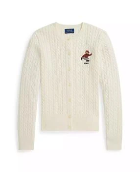 Ralph Lauren | 拉夫劳伦大女童长袖迷你麻花开衫,商家Macy's,价格¥523