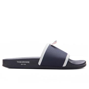 推荐Thom Browne Rubber Pool Slide - Navy商品