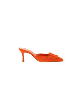 Manolo Blahnik, Manolo Blahnik | Manolo Blahnik Women's  Orange Other Materials Pumps商品图片 9折