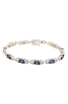 Suzy Levian | Sapphire & Lab Created White Sapphire Tennis Bracelet,商家Nordstrom Rack,价格¥2761