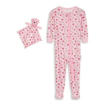 Max & Olivia | Baby Girls Snug Fit Coverall One Piece with Matching Blankie,商家Macy's,价格¥179
