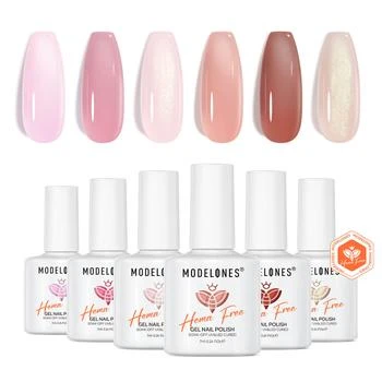 MODELONES | Sugarcoat - Hema-Free 6 Colors Gel Nail Polish Set 7ml,商家MODELONES,价格¥78