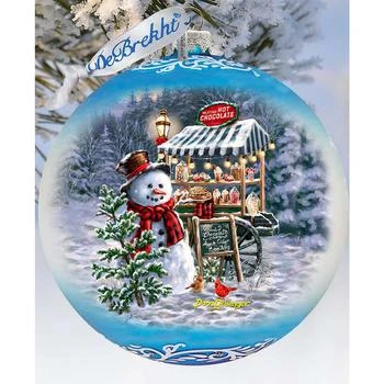 Designocracy | Hot Cocoa Magic - Frosty Fun Lg Holiday Glass Collectible Ornament D. Gelsinger,商家Macy's,价格¥1651