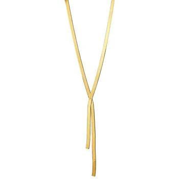 Giani Bernini | Herringbone 17" Lariat Necklace in 18k Gold-Plated Sterling Silver, Created for Macy's,商家Macy's,价格¥1599