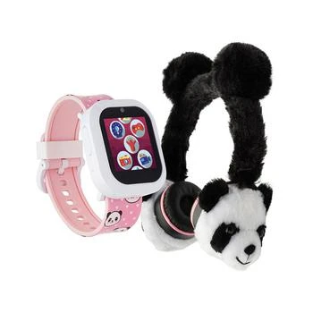 Playzoom | V3 Girls White and Pink Silicone Smartwatch 42mm Gift Set,商家Macy's,价格¥670