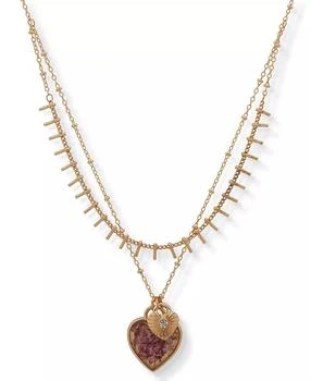 Lonna & Lilly | Gold-Tone Heart Charm Layered Pendant Necklace, 16" + 3" extender,商家Macy's,价格¥270