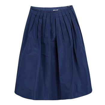 推荐Miu Miu Blue Pleated Skirt M商品