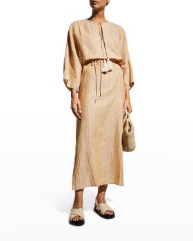 Tory Burch | Stripe Long Caftan Dress商品图片,3.5折