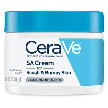 CeraVe | Renewing Salicylic Acid Body Cream for Rough and Bumpy Skin, Fragrance-Free 第2件5折, 满免