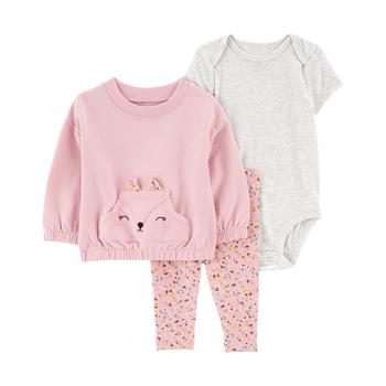 商品Carter's | Baby Girls Cardigan, Bodysuit and Pants, 3 Piece Set,商家Macy's,价格¥262图片