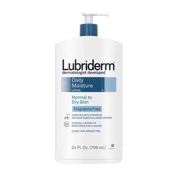 product Lubriderm Daily Moisture Body Lotion, Fragrance Free, 24 Oz image