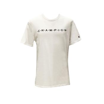 CHAMPION | CHAMPION 男士白色棉质短袖T恤 GT353-586A6A-045商品图片,满$100享9.5折, 满折