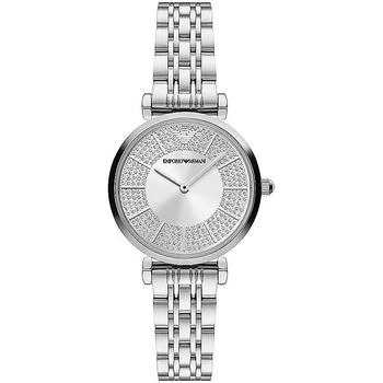 推荐Emporio Armani Silver Steel Quartz Watch商品