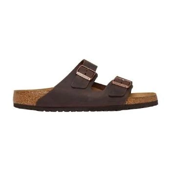 推荐【特惠9.0折】包邮包税【预售7天发货】 BIRKENSTOCK 男士 平底凉鞋 Arizona Waxy 皮凉鞋  452761/Habana BIO7MGMHBRW商品