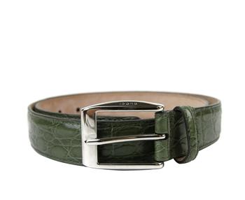 gucci皮带男, Gucci | Gucci Men's Crocodile Classic Square Buckle Belt 336831商品图片 5.7折