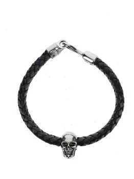 Alexander McQueen | Skull Leather Bracelet,商家Oluxury HK,价格¥653