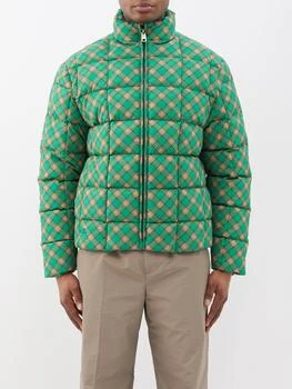 推荐Plaid-print quilted cotton jacket商品