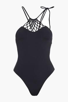 Stella McCartney | Macramé-paneled swimsuit商品图片,3折