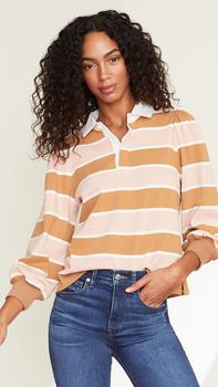 VERONICA BEARD是什么牌子, VERONICA BEARD | Veronica Beard Presto Rugby Tee Rose商品图片 3折