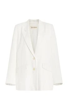 推荐Mara Hoffman - Tatum Oversized Hemp Blazer - White - M - Moda Operandi商品