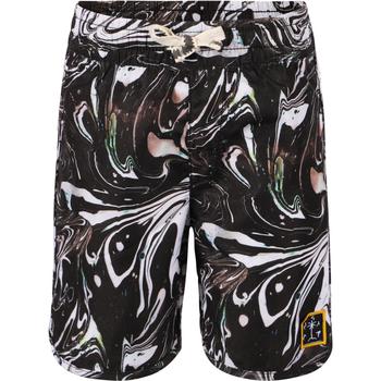 monster, Munster | Tie dye swirl swimming shorts in black and white商品图片 4.4折起×额外7.5折, 额外七五折