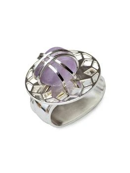 Nomi K | Amethyst 4-Piece Napkin Ring Set,商家Saks Fifth Avenue,价格¥2551