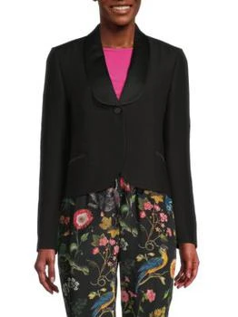 Valentino | Shawl Collar Virgin Wool & Silk Jacket,商家Saks OFF 5TH,价格¥7948