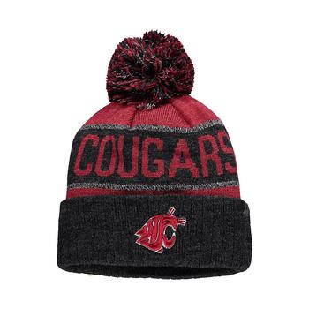 推荐Youth Boys Crimson Washington State Cougars Below Zero Cuffed Knit Hat With Pom商品