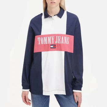 推荐Tommy Jeans Archive Blocking Cotton-Jersey Rugby Polo Shirt商品