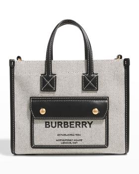 burberry tote, Burberry | Freya Canvas & Leather Tote Bag商品图片 