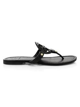 herman miller价格, Tory Burch | Miller Leather Thong Sandals商品图片 