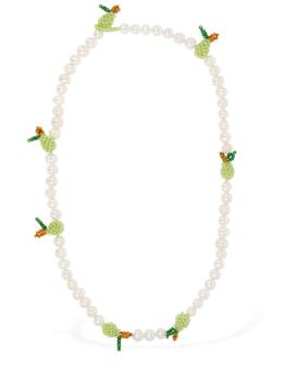 推荐Multi-pear Pearl Collar Necklace商品