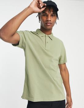 推荐Calvin Klein Jeans polo shirt in sage green商品