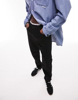 Topman | Topman straight jeans in black商品图片,