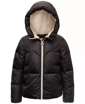 Michael Kors | Michael Kors Big Girls Fleece-Lined Full-Zip Satin Puffer Jacket,商家Macy's,价格¥540