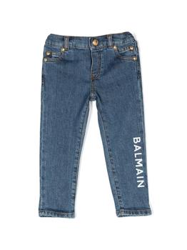 商品Balmain | Blue Jeans With Front Logo,商家Italist,价格¥2225图片