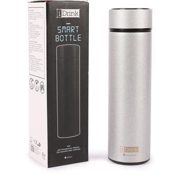 小银瓶, iDrink | Smart thermal bottle in silver商品图片 6折×额外7.5折, 额外七五折
